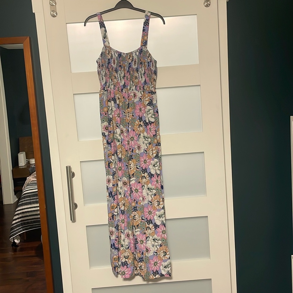 Purple Floral Junpsuit